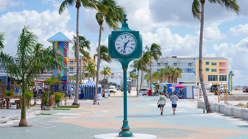 Times Square Clock Fort Myers Beach
