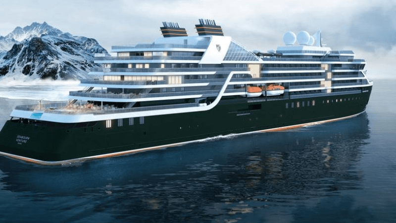 A rendering of the Seabourn Venture
