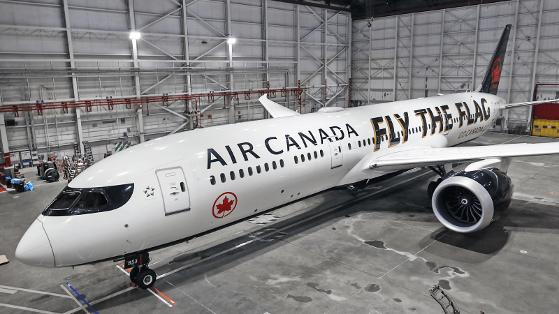 Air Canada' Toyko 2020 Olympic Livery in English