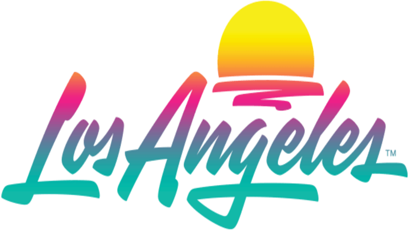 The colourful new LA logo