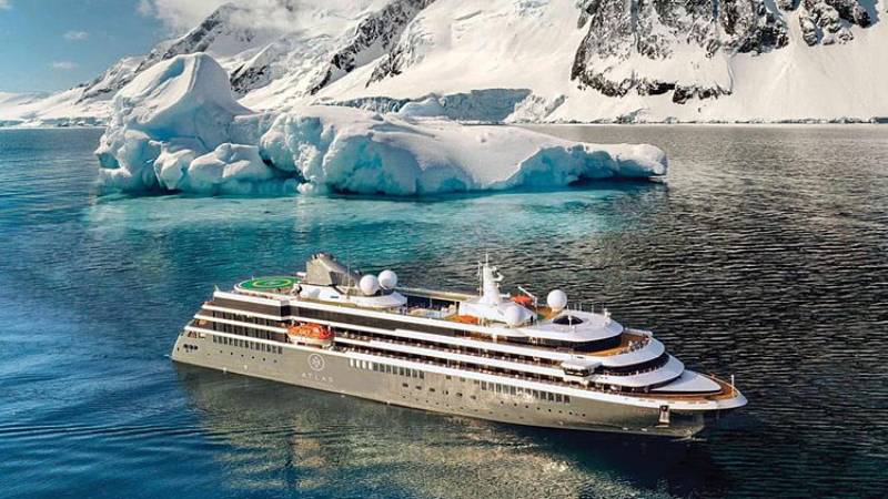 Atlas Ocean Voyages’ World Navigator in Antarctica