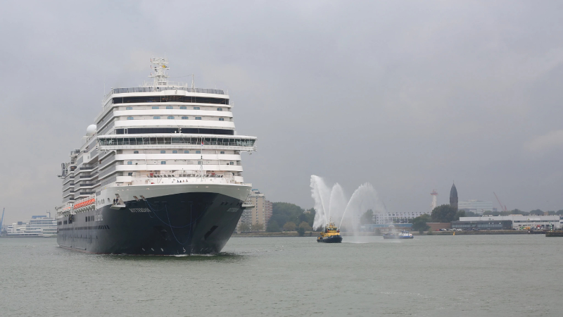 Rotterdam arrives for the first time in the port of Rotterdam on 14OCT.