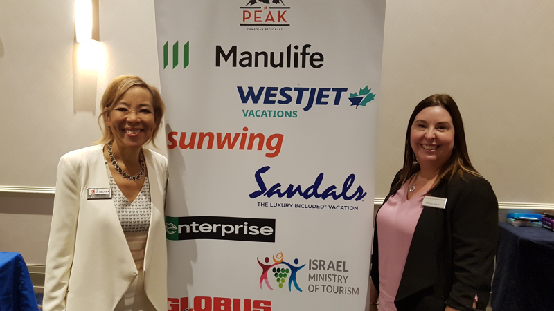 Christine James, VP-Canada for TLN with Melissa Wheaton, the group’s Business Solutions Manager