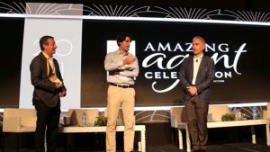 L-R Gonzalo Del Peon, Group President AMResorts, Alejandro Reynal, President & CEO Apple Leisure Group , Mark Hoplamazian, Hyatt Hotels Corporation President & CEO on stage Q&A 
