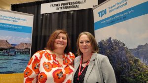 Zeina Gideon and Andrea Balson Carr manning the TPI booth