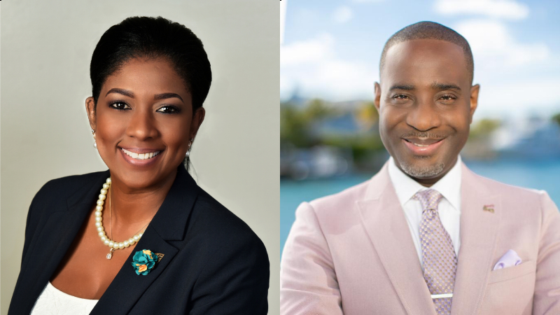 Two new appointments to The Bahamas Ministry of Tourism, Investments & Aviation: Latia Duncombe as Acting Director General (left); and Dr. R. Kenneth Romer as Deputy Director General (right).