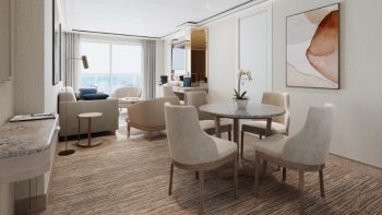 Silversea’s Silver Nova - Junior Grand Suite living room