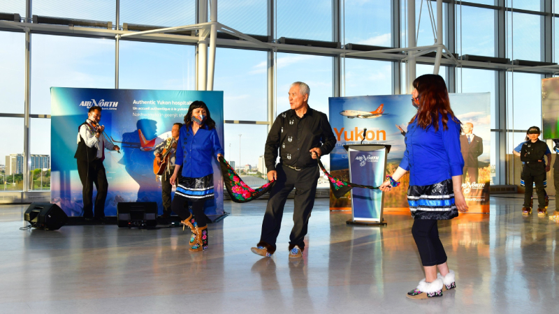 Attendees were treated to a special performance from the Teechik Dancers, a Vuntut Gwitchin group from Old Crow, Yukon.