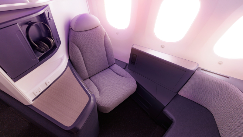 Air New Zealand's upcoming Business Premier Luxe seating option.