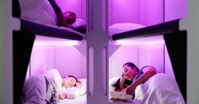 Air New Zealand's upcoming Skynest concept aboard its 2024 Dreamliners.