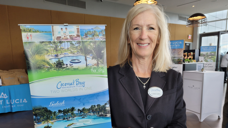 Suzanne Fleming, Canada’s BDM for Coconut Bay Beach Resort & Spa and Serenity at Coconut Bay