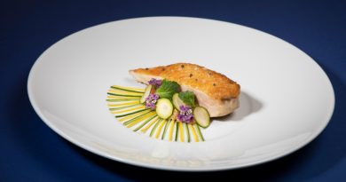 One of Anne-Sophie Pic's dishes for Air France.