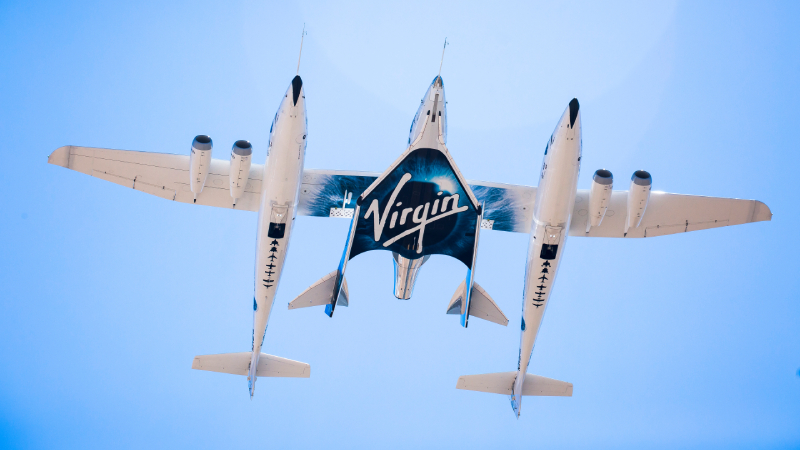 Virgin Galactic's Carrier Aircraft VMS Eve and VSS Unity Take to the Skies