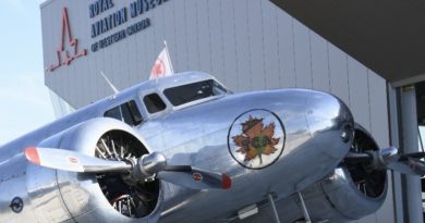 In celebration of its 85th anniversary, Air Canada on 07SEP donated its historic aircraft, an original Lockheed L-10A Electra airplane to Winnipeg’s Royal Aviation Museum of Western Canada.