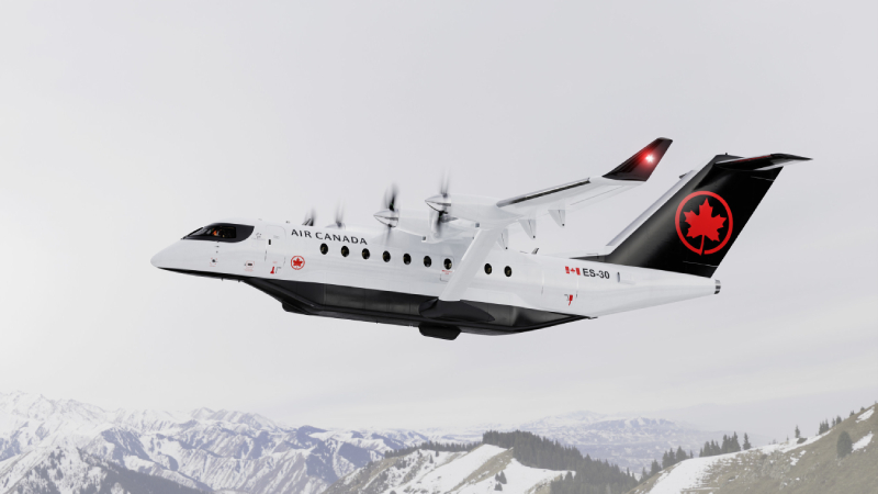 Air Canada's new ES-30 aircraft