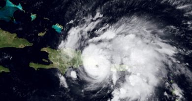 Hurricane Fiona making landfall in the Dominican Republic on 19SEP. Image courtesy of the University of Wisconsin-Madison, Space Science and Engineering Center and NASA.