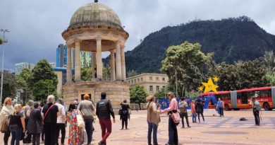 A walking tour is a great way to experience Bogota