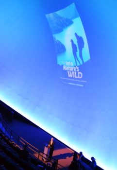 Thomas Garzilli, Brand USA's Chief Marketing Officer, introducing Into Nature's Wild at the Ontario Science Centre's IMAX theatre.