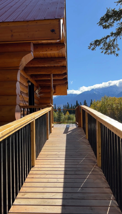 Accessible ramp at Mount Logan Eco Lodge 