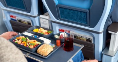 KLM's Premium Comfort Cabin Class meal