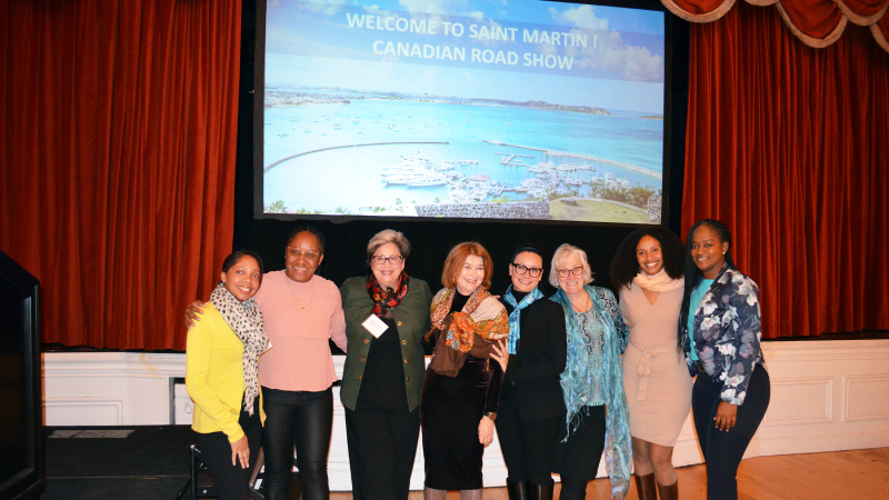 The St. Martin Tourist Office delegation and the team at Jesson + Company Communications Inc.