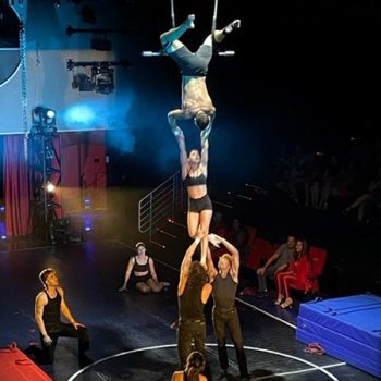 Virgin Voyages acrobatic show
