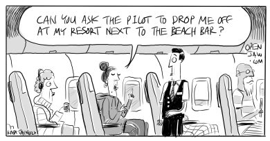 cartoon about a high maintenance passenger