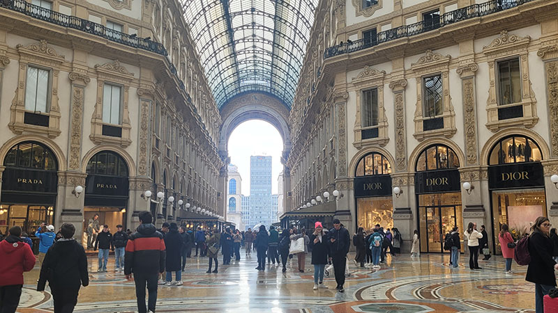 Vittorio Emanuele mall in Milan