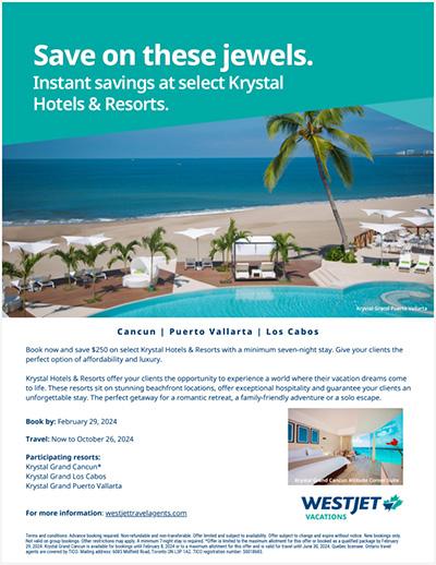 Save on Jewels at Krystal Hotels & Resorts