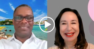 Sekou Stroude, Director of Sales Canada, Grenada Tourism Authority and Open Jaw's Nina Slawek