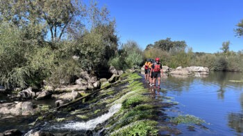 Soft canyoning at Azenhas da Seda, Alentejo, Portugal