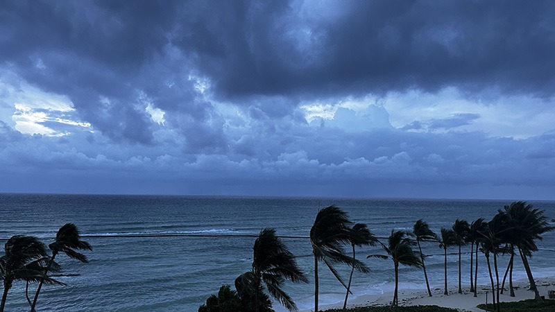 Stormy weather in the Caribbean