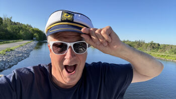 Just call him "Captain Jim." Open Jaw Senior Writer on board a Le Boat craft on the Trent-Severn Waterway.