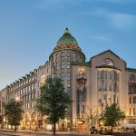 NH Collection Helsinki Grand Hansa façade at night