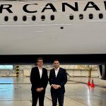 (L), Alexandre Lefevre, VP Network Planning and Global Sales, Air Canada, and Mark Nasr, Executive VP and COO, Air Canada. 