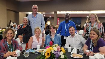 Philip Rose with a group of international journalists at JAPEX 2026